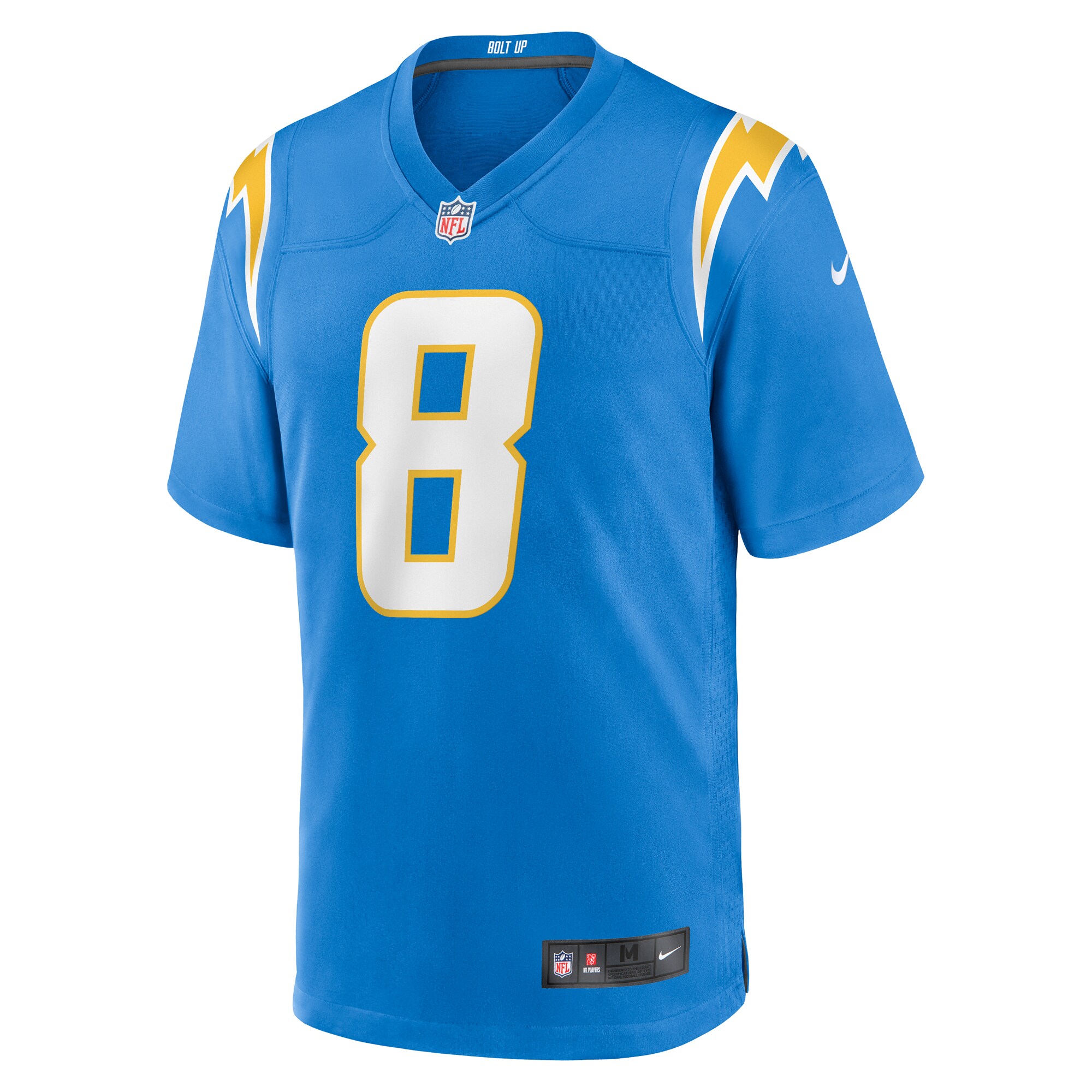 Taylor Heinicke Los Angeles Chargers Nike Team Game Jersey -  Powder Blue