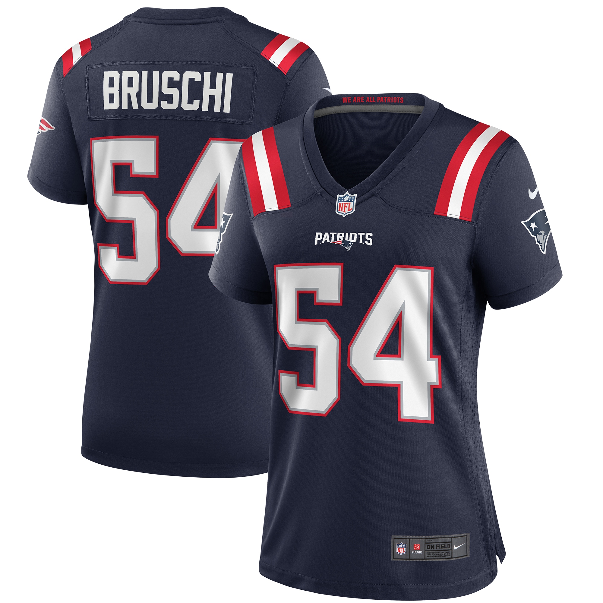 Tedy Bruschi New England Patriots Nike Women’s Game Retired Player Jersey – Navy