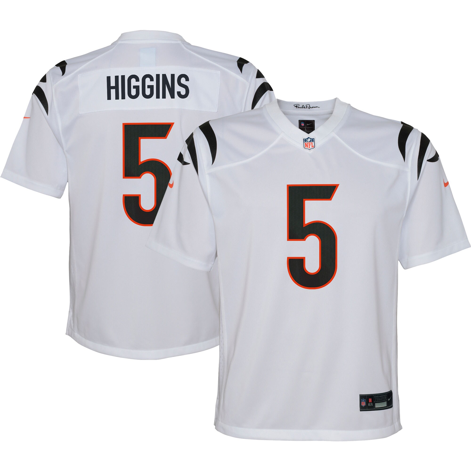 Tee Higgins Cincinnati Bengals Nike Youth Game Jersey – White