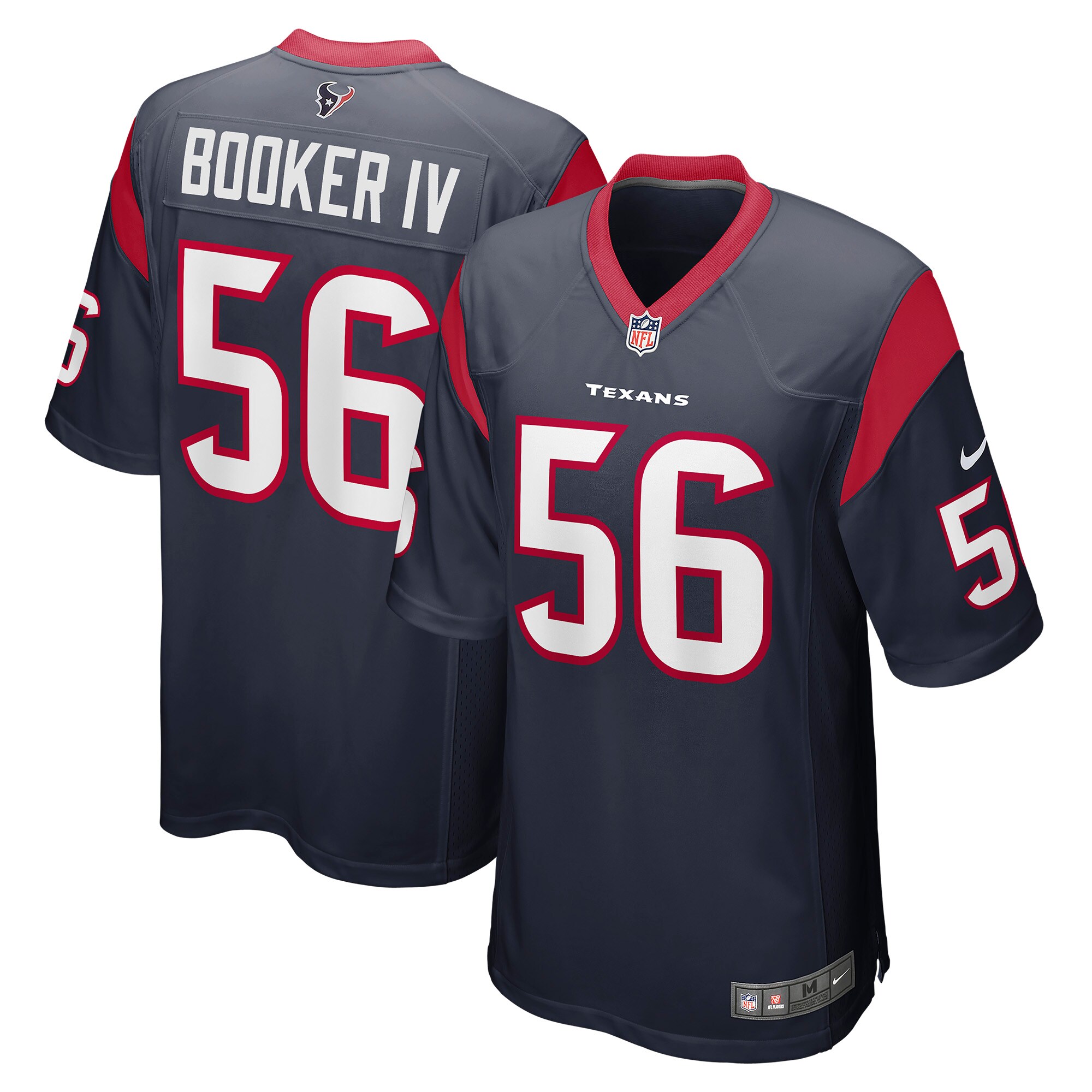 Thomas Booker IV Houston Texans Nike Game Player Jersey - Navy