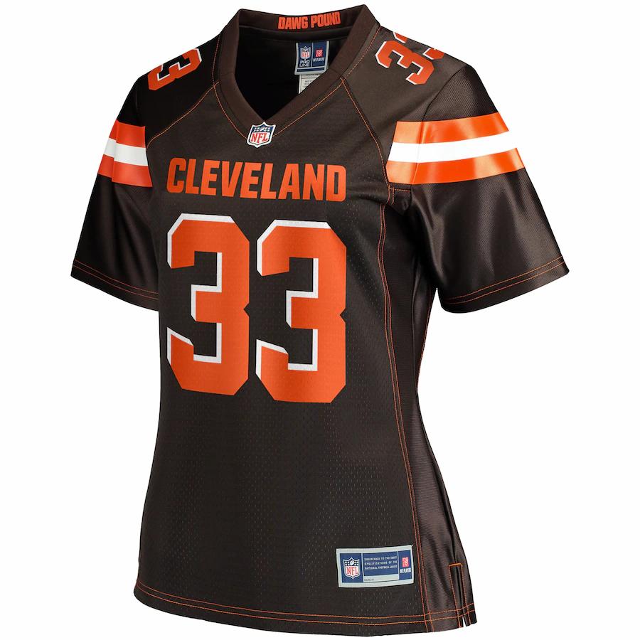 Tigie Sankoh Cleveland Browns NFL Pro Line Women's Primary Player Jersey - Brown