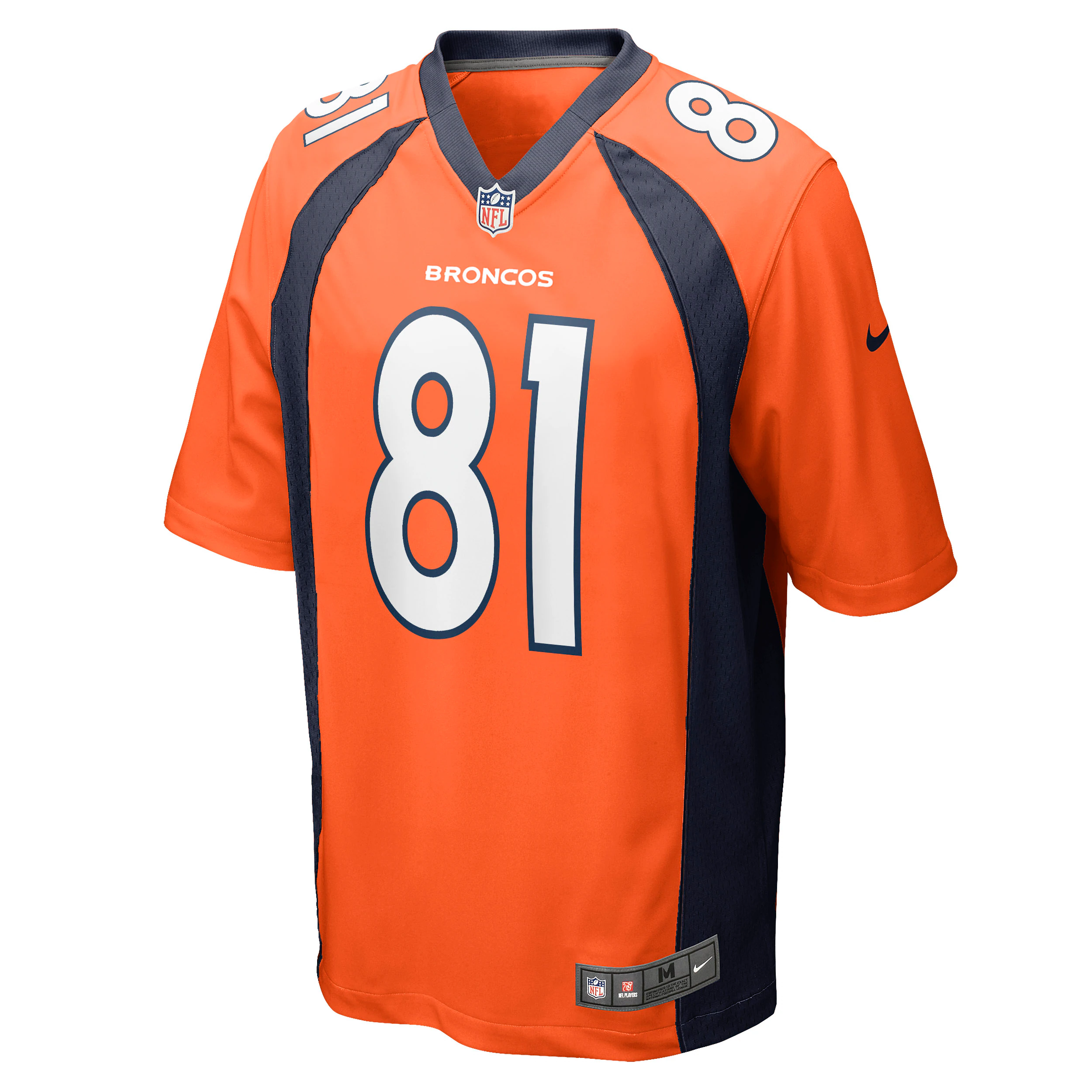 Tim Patrick Denver Broncos Nike Game Jersey – Orange