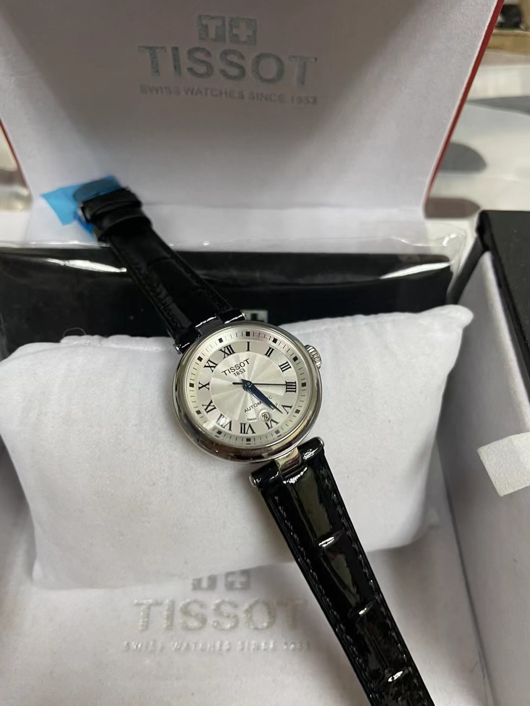 Tissot Silver Dial Blue Leather - Automatic Watch - Image 3