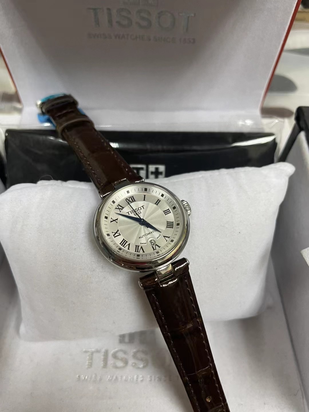 Tissot Silver Dial Blue Leather - Automatic Watch - Image 2