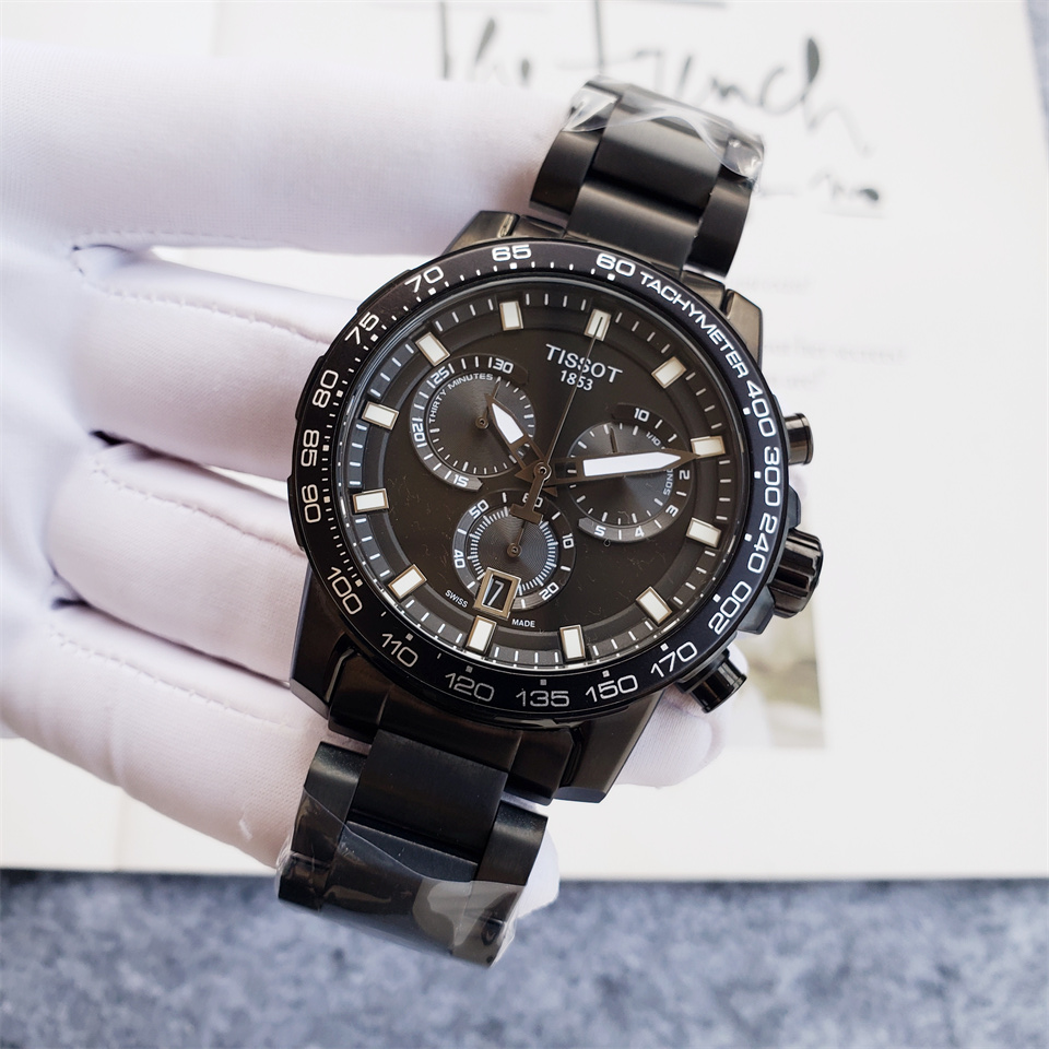 Tissot Blackout Chronograph - Tissot Full Black Steel Watch - Image 3
