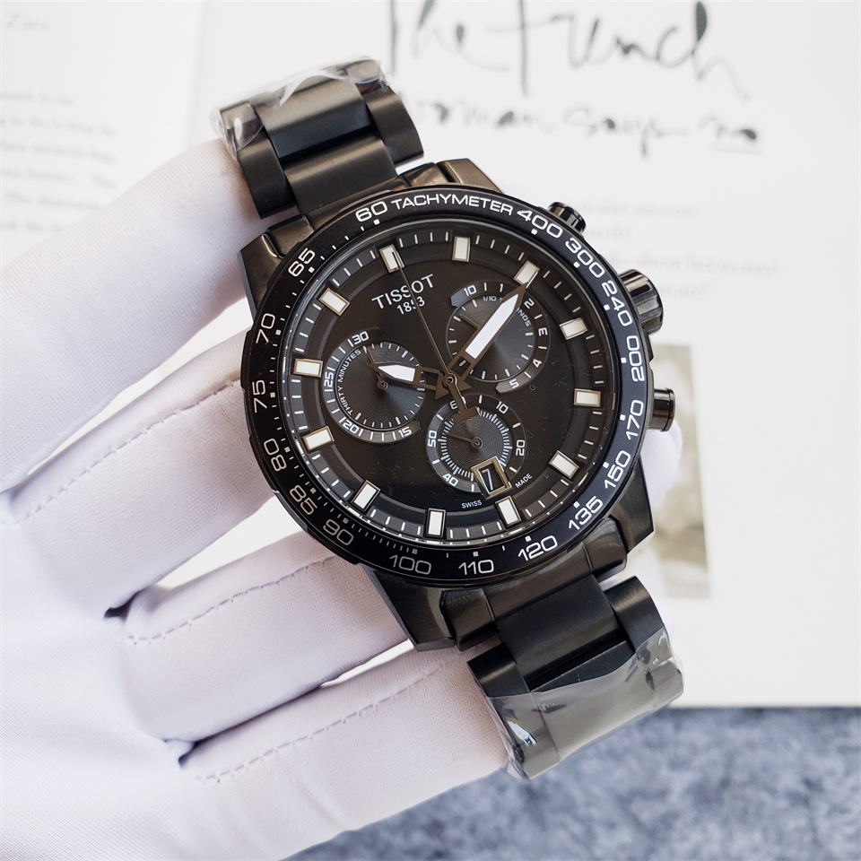 Tissot Blackout Chronograph - Tissot Full Black Steel Watch - Image 2