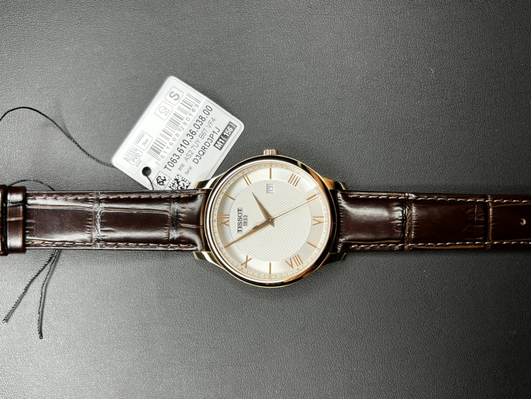Tissot Rose Gold Leather - Tissot Everytime Swissmatic - Rose Gold - Image 2