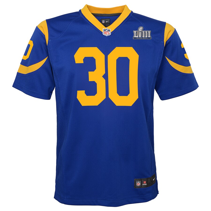 Todd Gurley II Los Angeles Rams Nike Youth Super Bowl LIII Bound Game Jersey – Royal