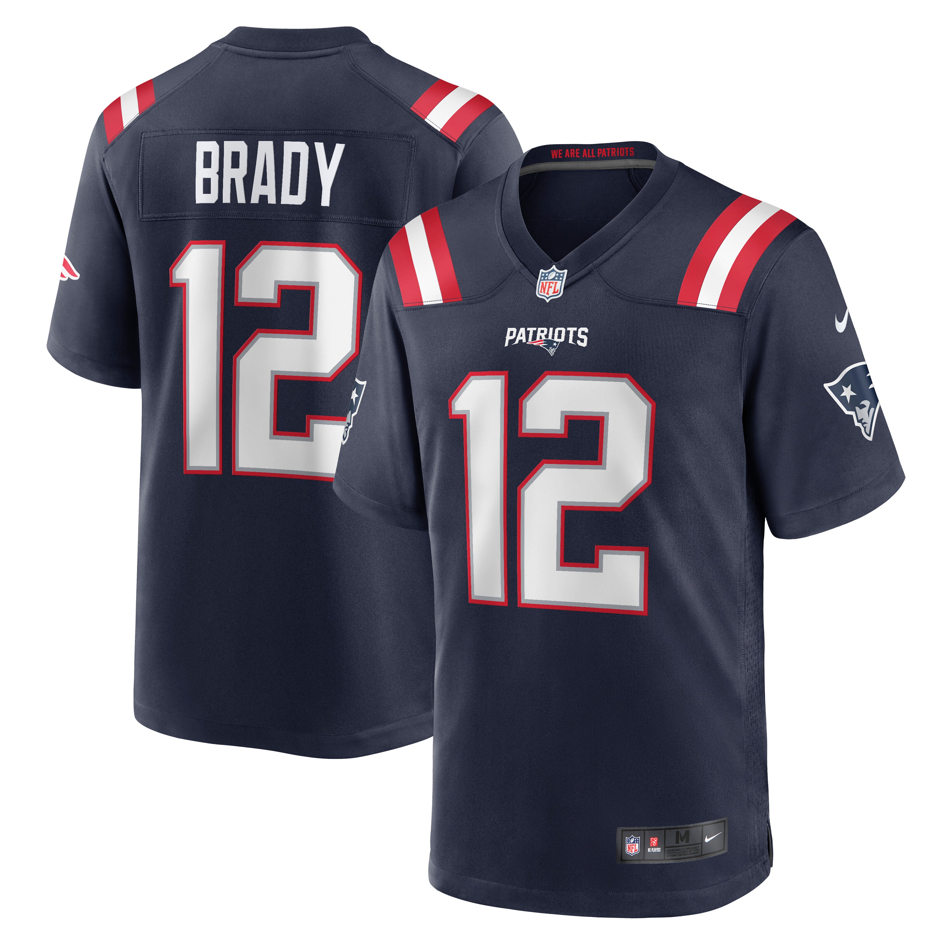 Tom Brady New England Patriots Nike Game Retired Player Jersey – Navy
