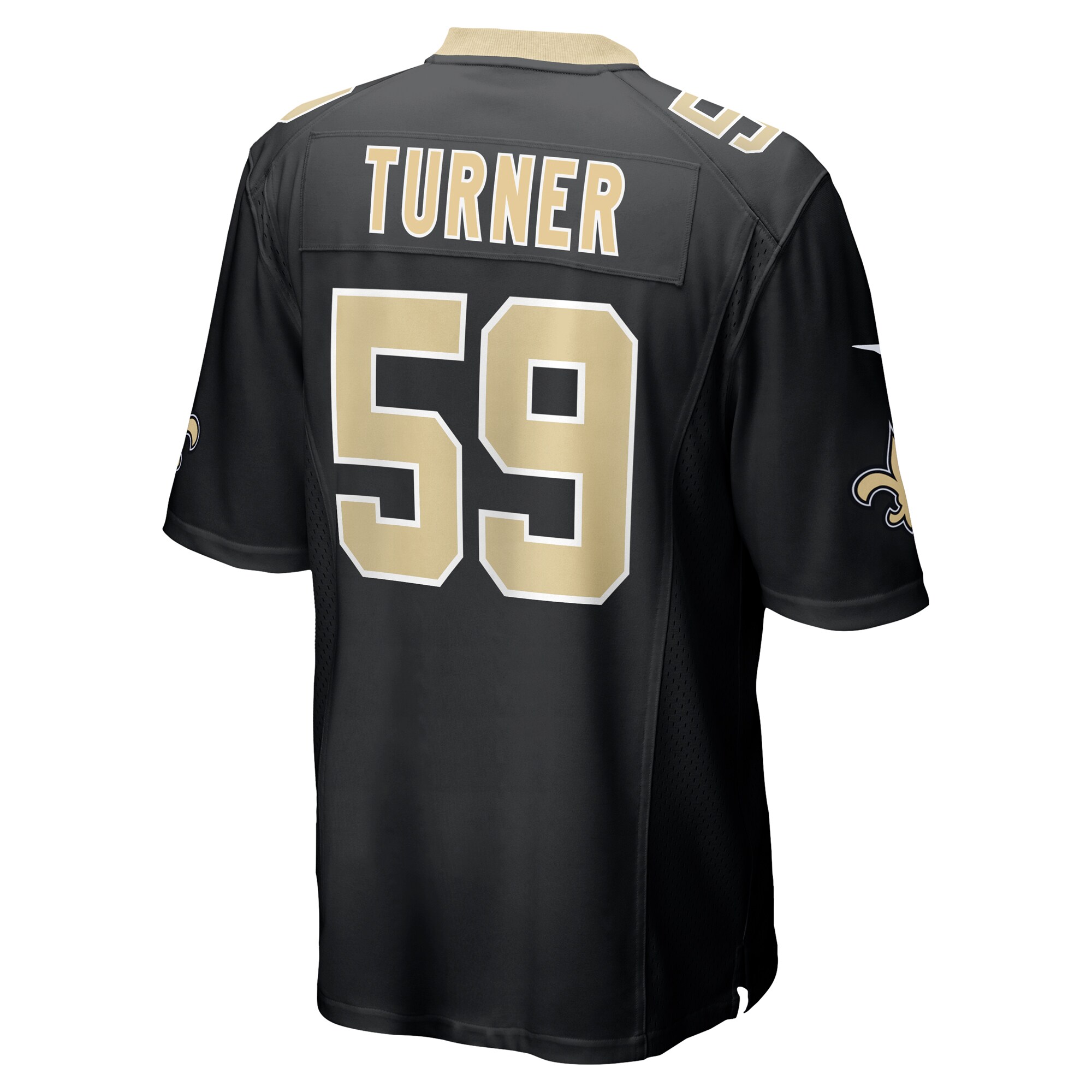 Trai Turner New Orleans Saints Nike Team Game Jersey -  Black