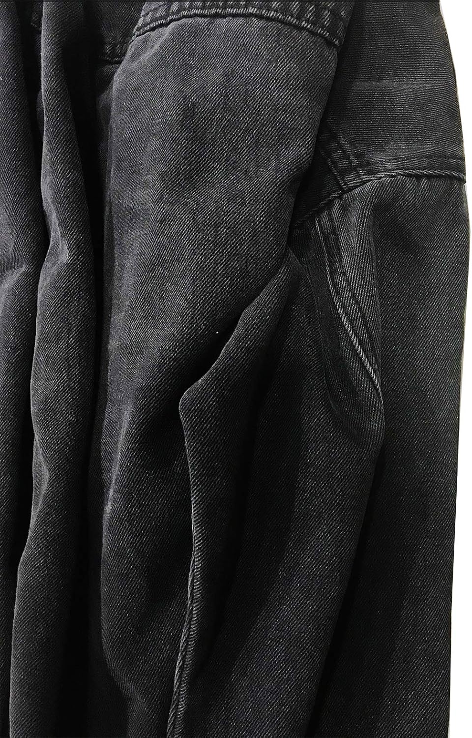 Tsher Women’s Oversize Vintage Washed Denim Jacket Long Sleeve Classic Loose Jean Trucker Jacket D003