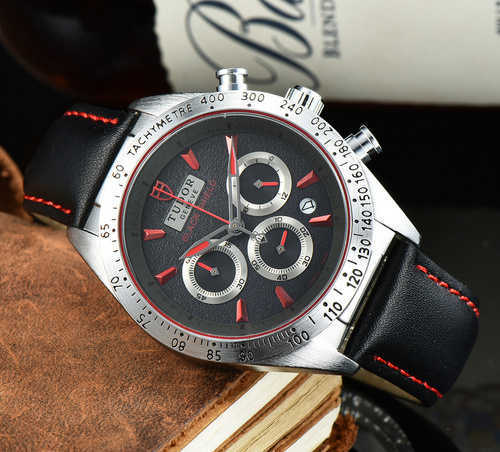 leather Tudor Black Shield Chronograph - Tudor Black Shield - Image 5