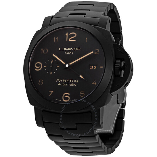 Tuttonero Luminor GMT Automatic Black Dial Men's Watch