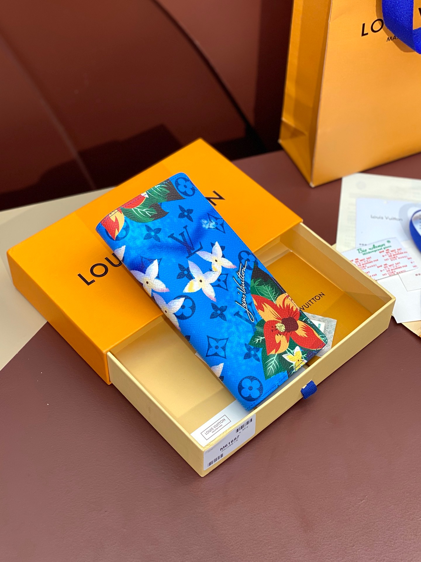 Ví Louis Vuitton Pocket Organiser ‘Blue’