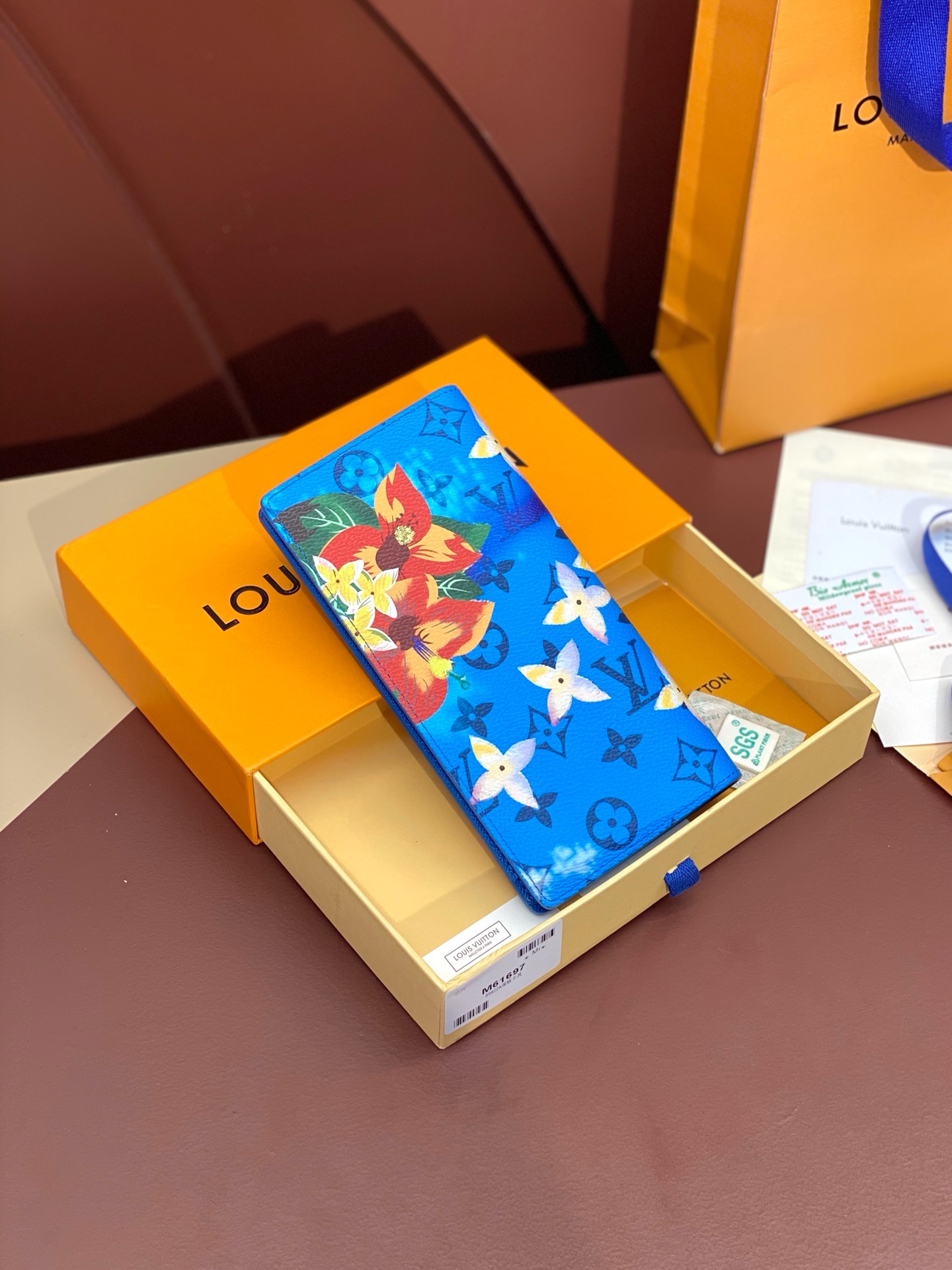 Ví Louis Vuitton Pocket Organiser ‘Blue’