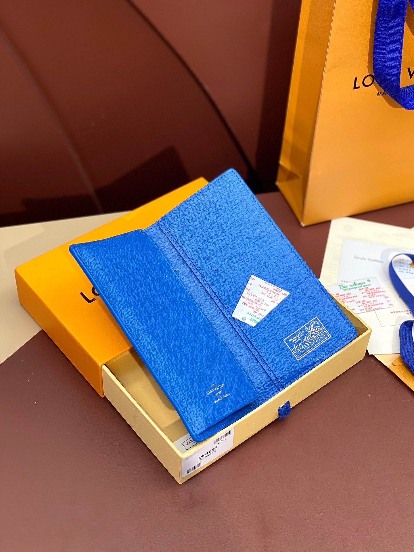 Ví Louis Vuitton Pocket Organiser ‘Blue’