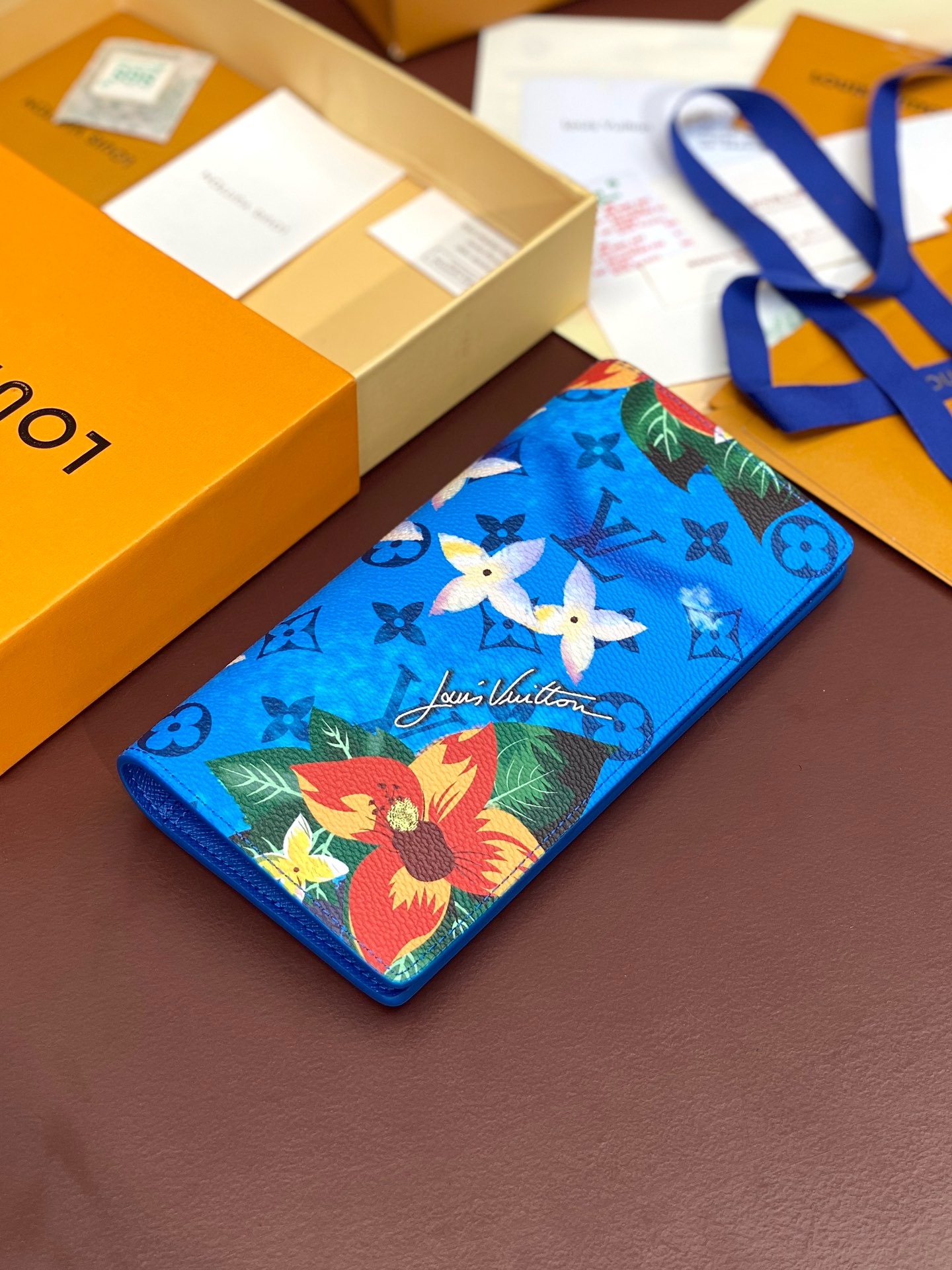 Ví Louis Vuitton Pocket Organiser ‘Blue’