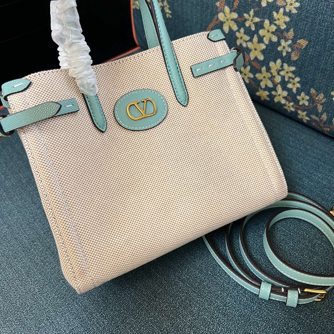 Valentino Garavani Antibes Small Leather Tote Bag |