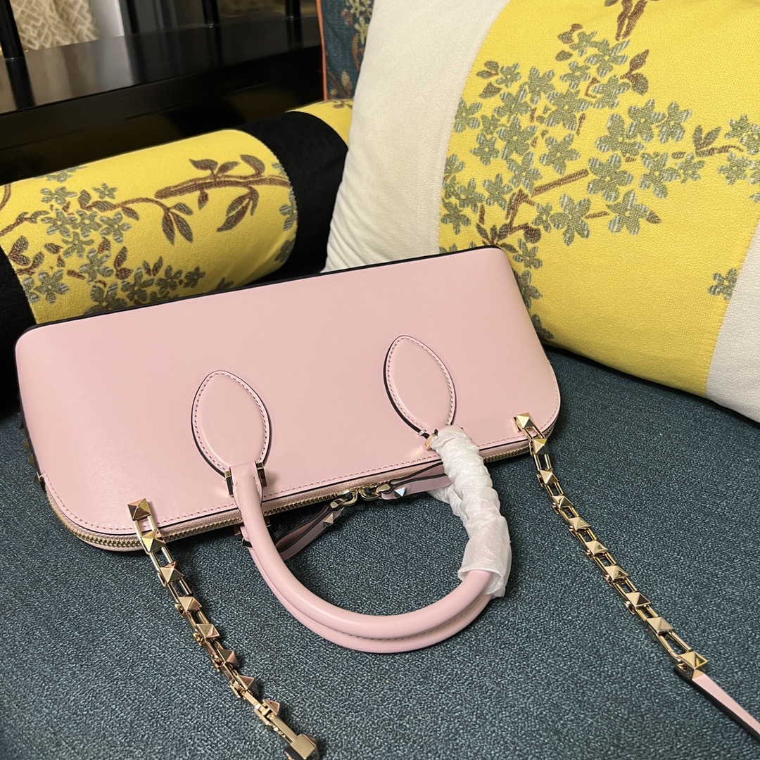 Valentino Garavani Garavani Rockstud Zip-Up Tote -pink