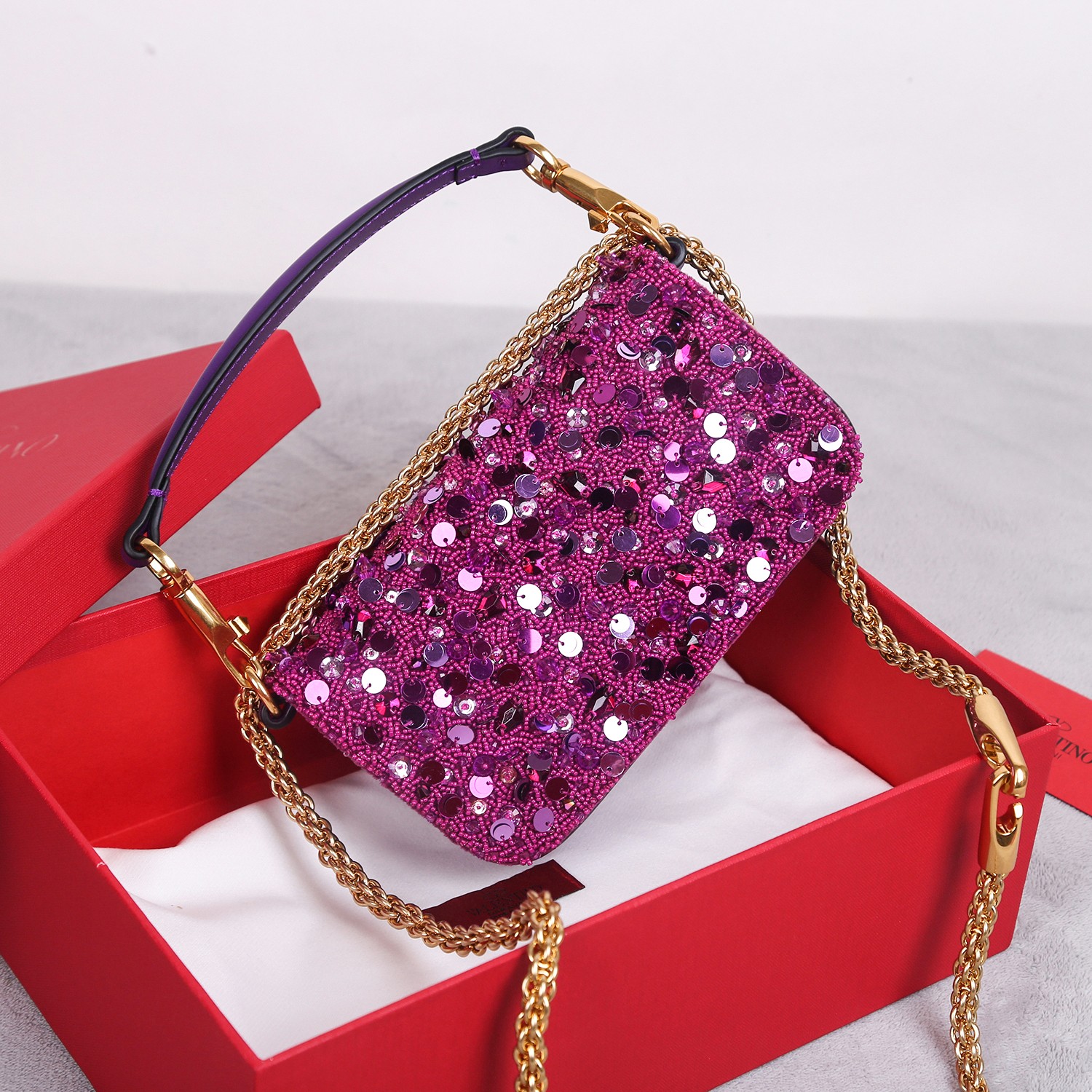 VALENTINO GARAVANI LOCÒ EMBROIDERED SMALL