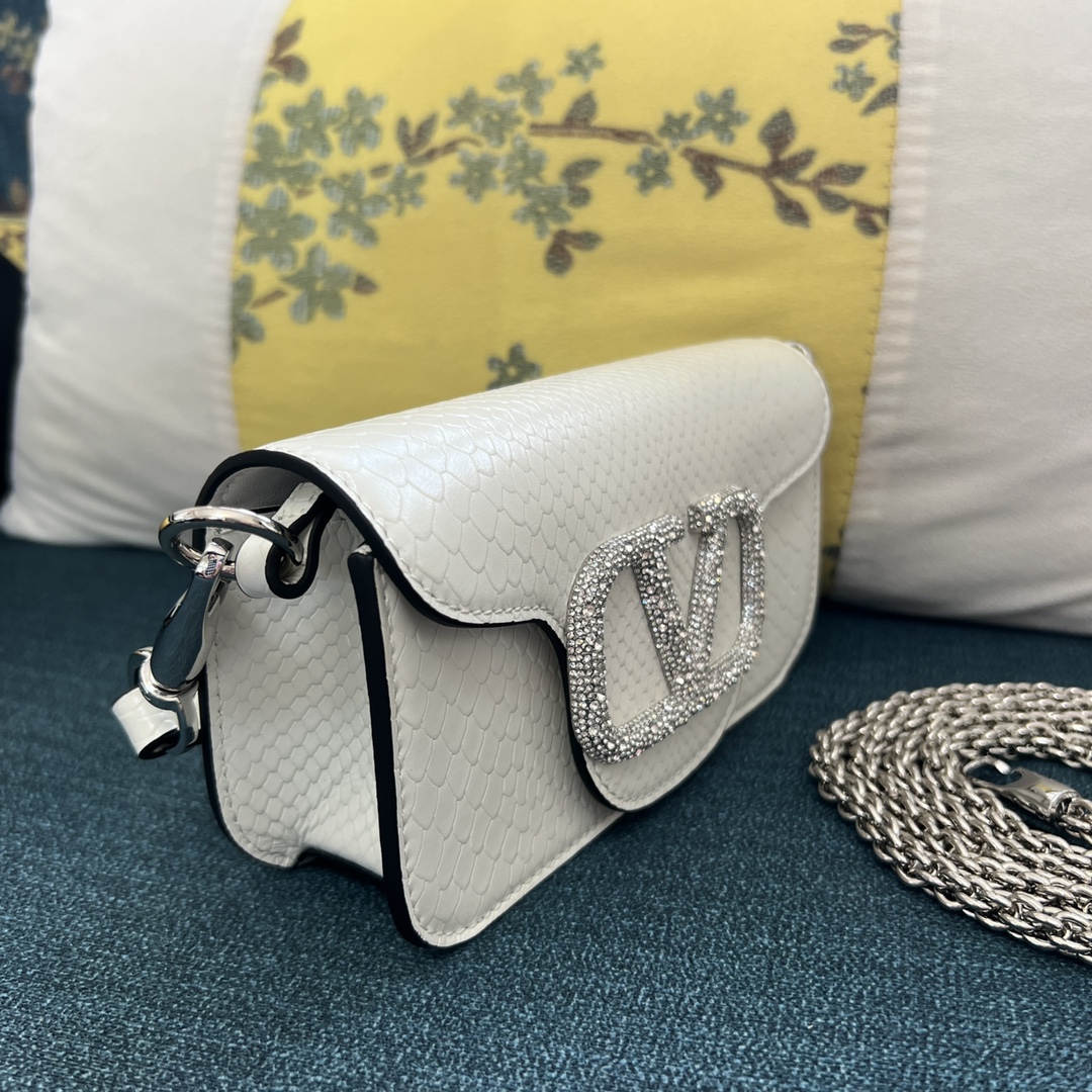 Valentino Garavani Locò Micro Bag With Chain And Jewel Logo