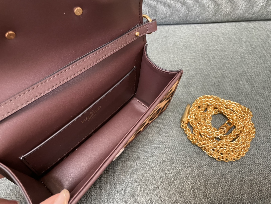 Valentino Garavani Loco Small VLOGO Leopard Calfhair