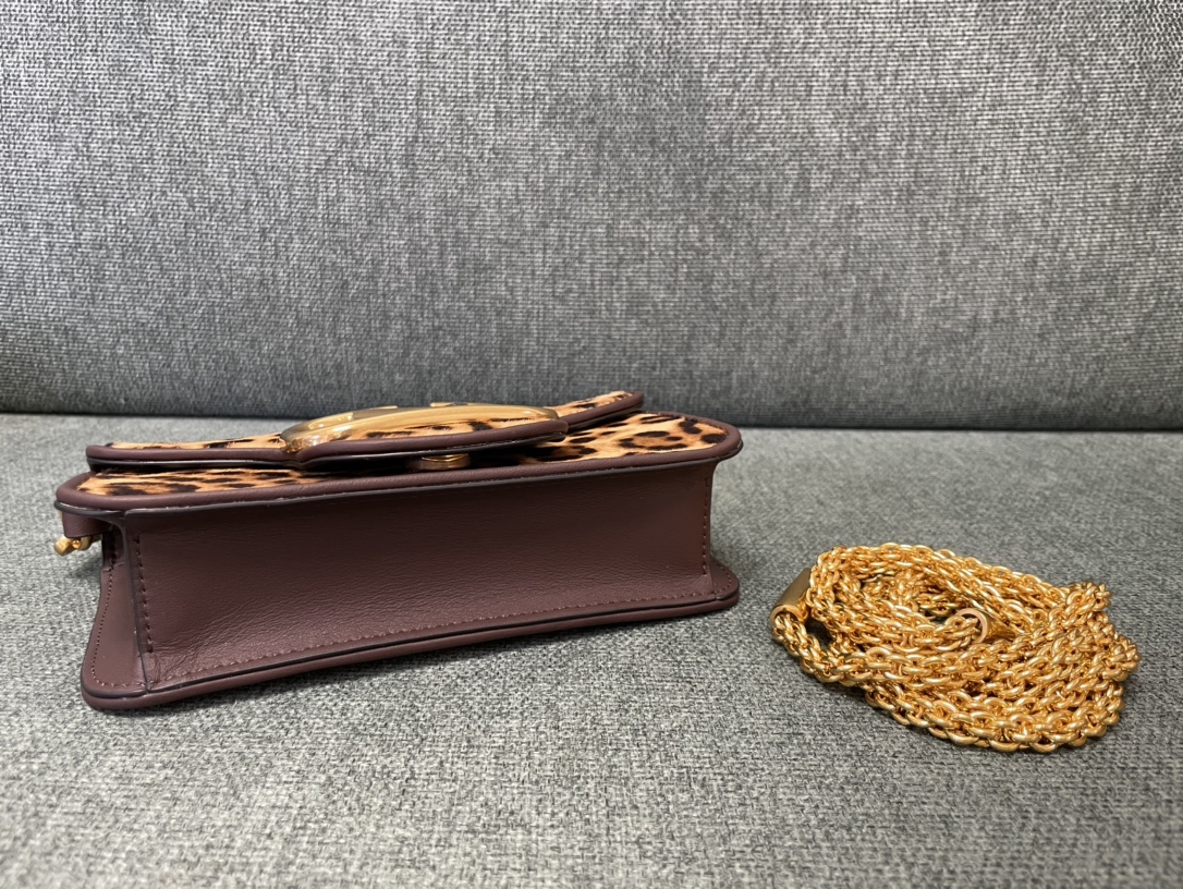 Valentino Garavani Loco Small VLOGO Leopard Calfhair