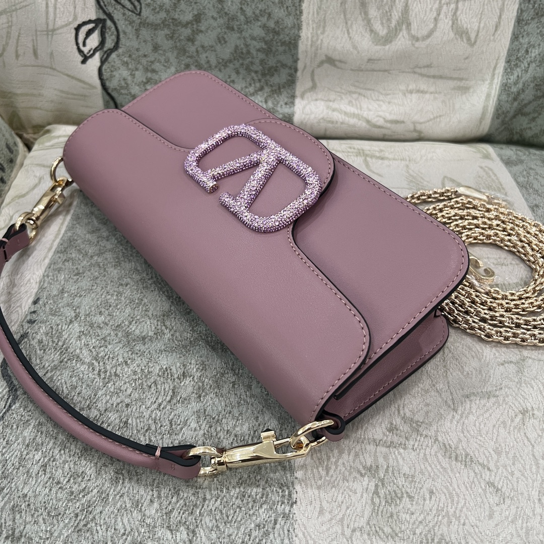 Valentino Garavani Loco Small VLOGO Rhinestone Shoulder