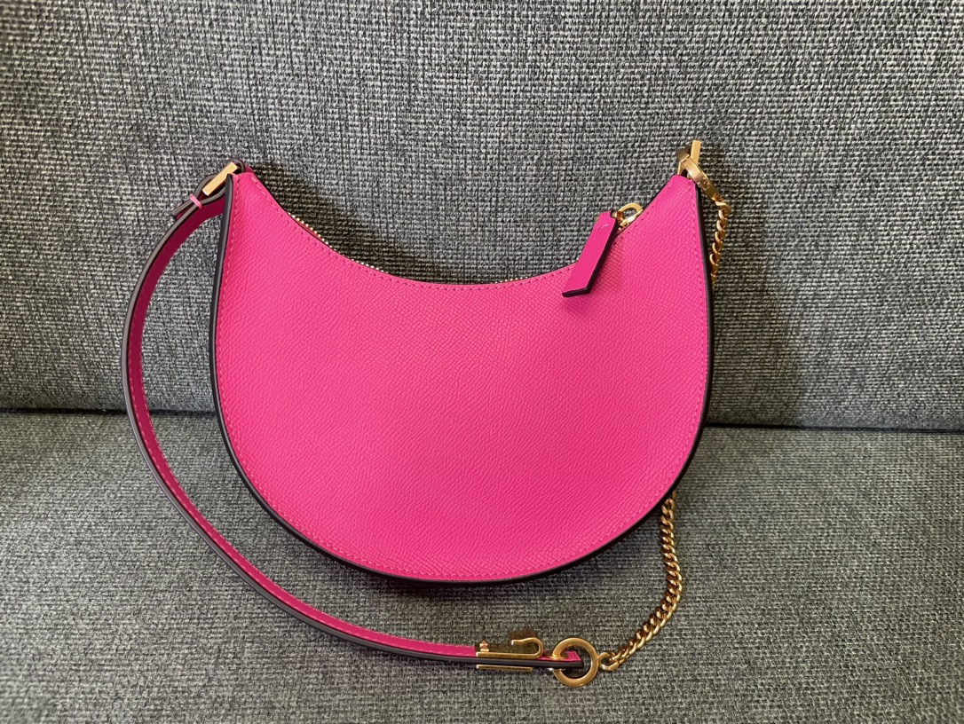 VALENTINO GARAVANI Mini Pink Leather Hobo Bag New  ebay