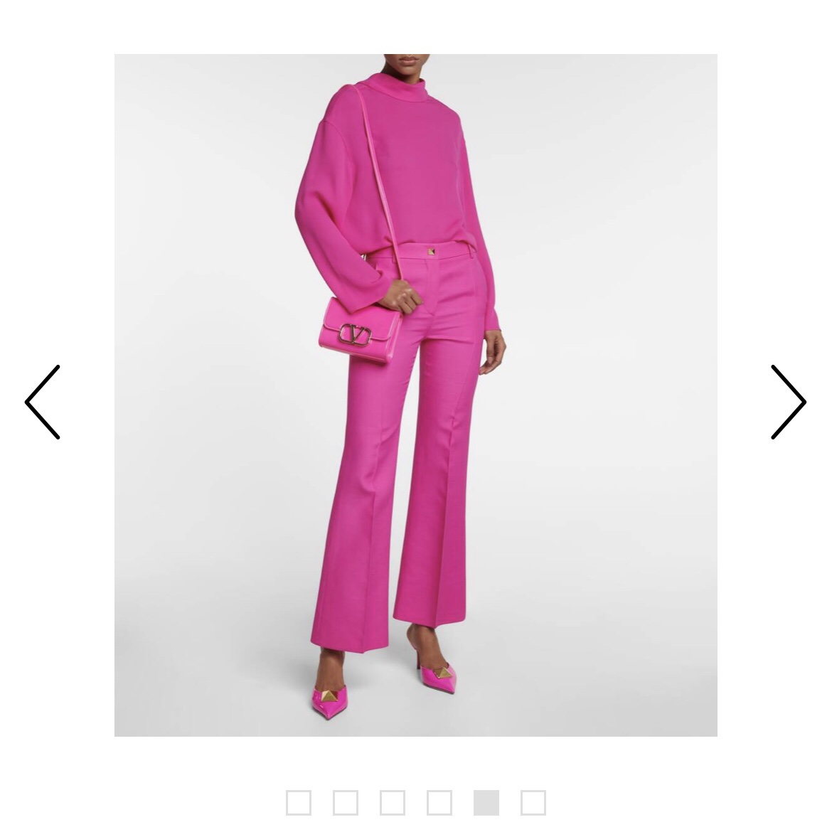 Valentino Garavani Pink Pp Leather Shoulder Bag |