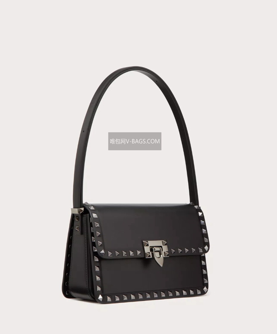 Valentino Garavani Rockstud23 E/W Leather Shoulder Bag