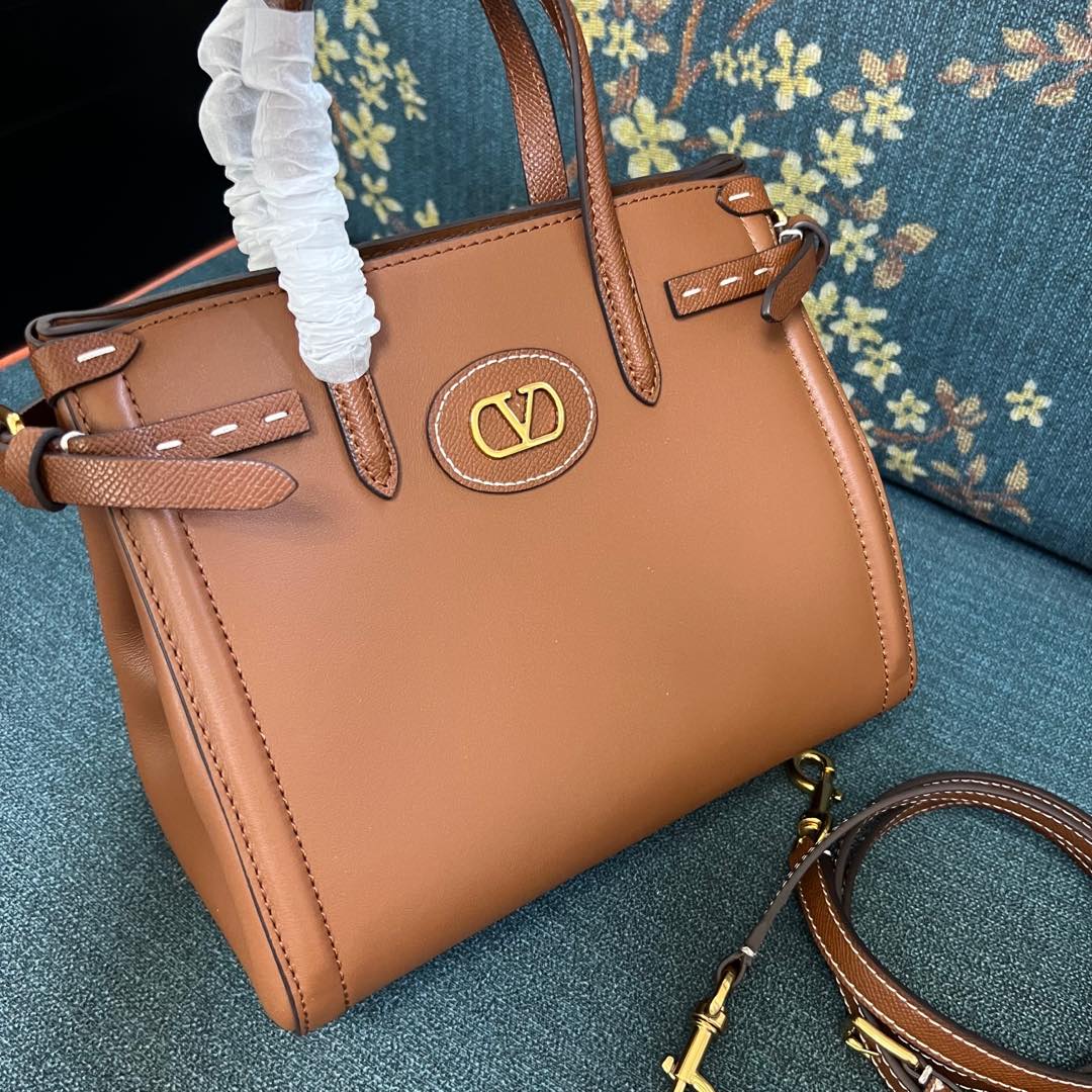 Valentino Garavani Small Antibes Tote Bag | Brown