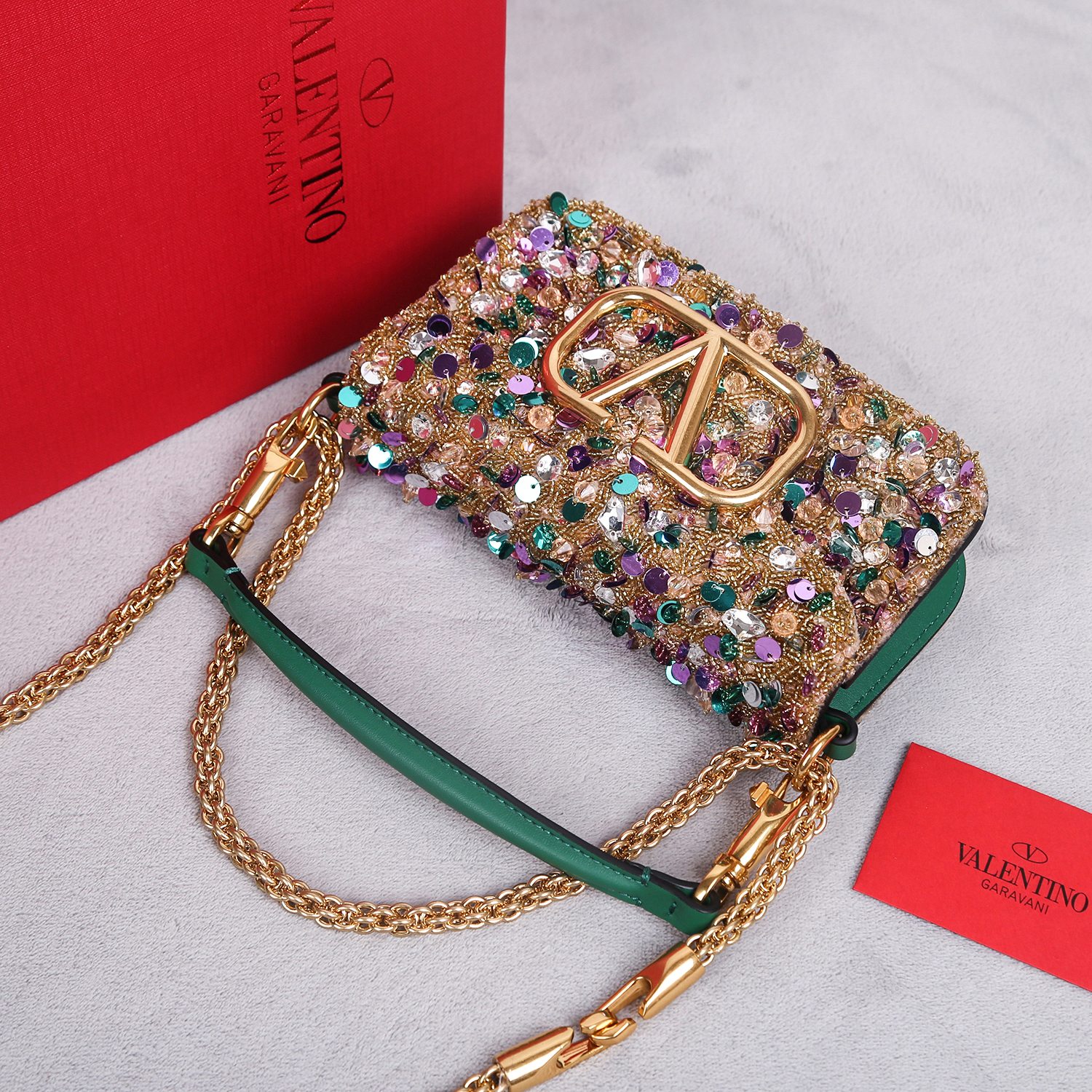 Valentino Garavani Small Locò Embellished Silk Shoulder Bag | Nordstrom