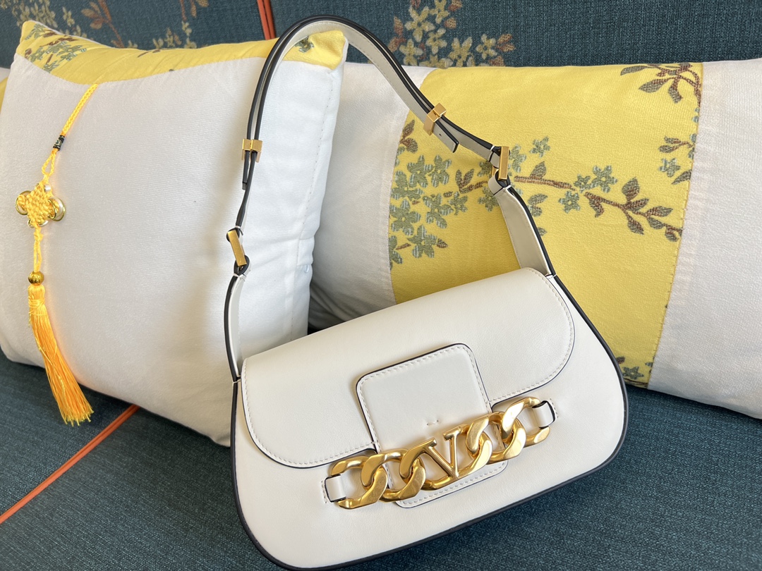 Valentino Garavani Small Logo Leather Shoulder Bag on SALE