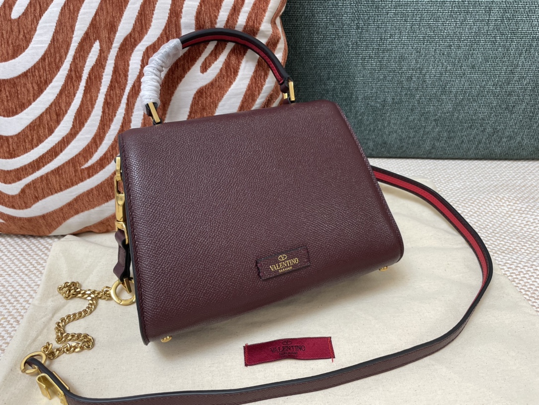 Valentino Garavani VSling top handle bag for Women - Brown red