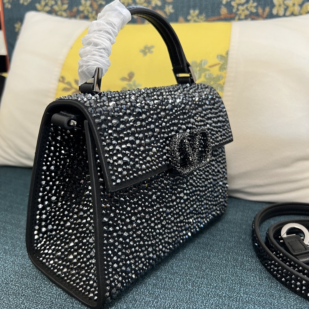 Valentino Mini Vsling Handbag With Sparkling Embroidery for Valentino 00889