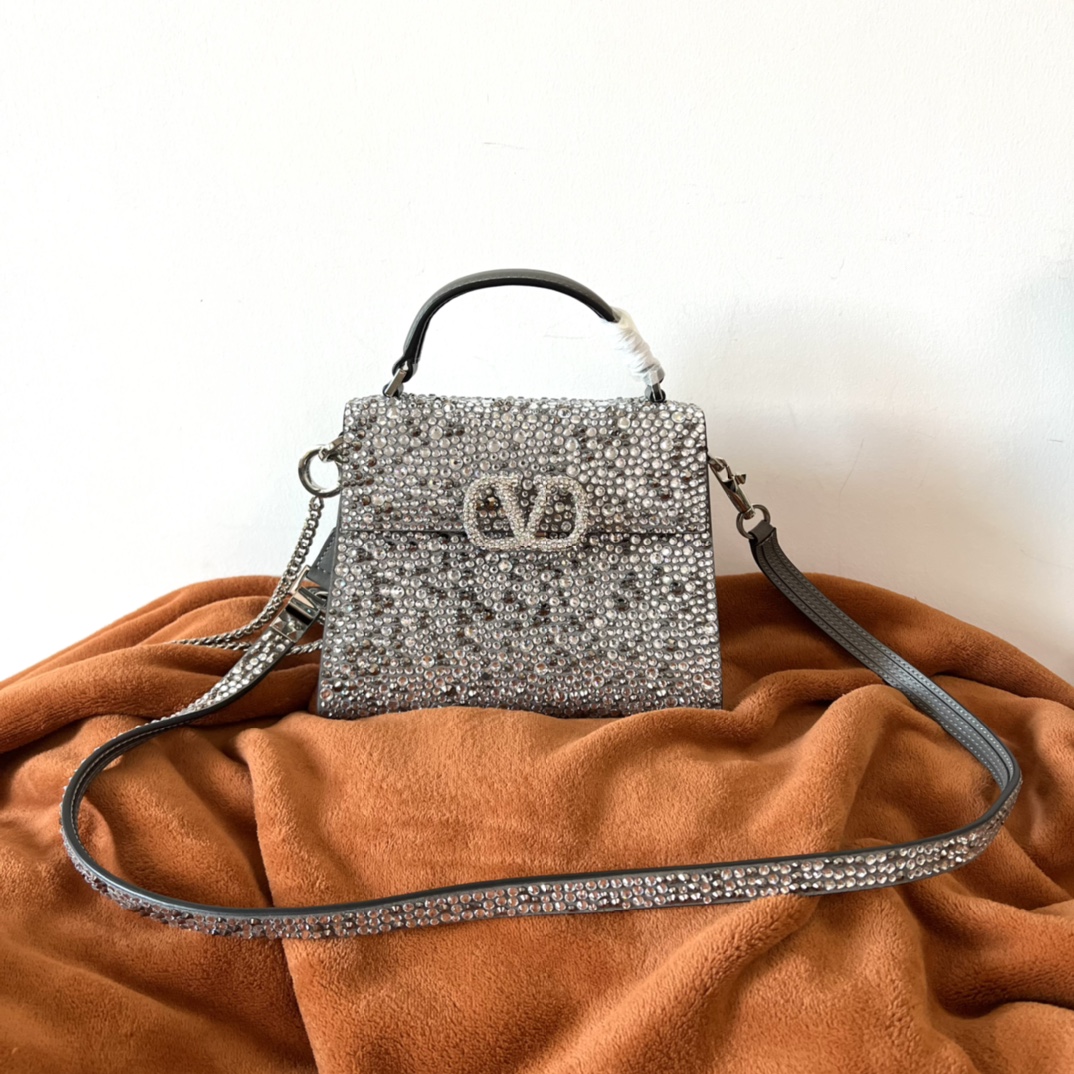 Valentino Mini Vsling Handbag With Sparkling Embroidery for Valentino  0409