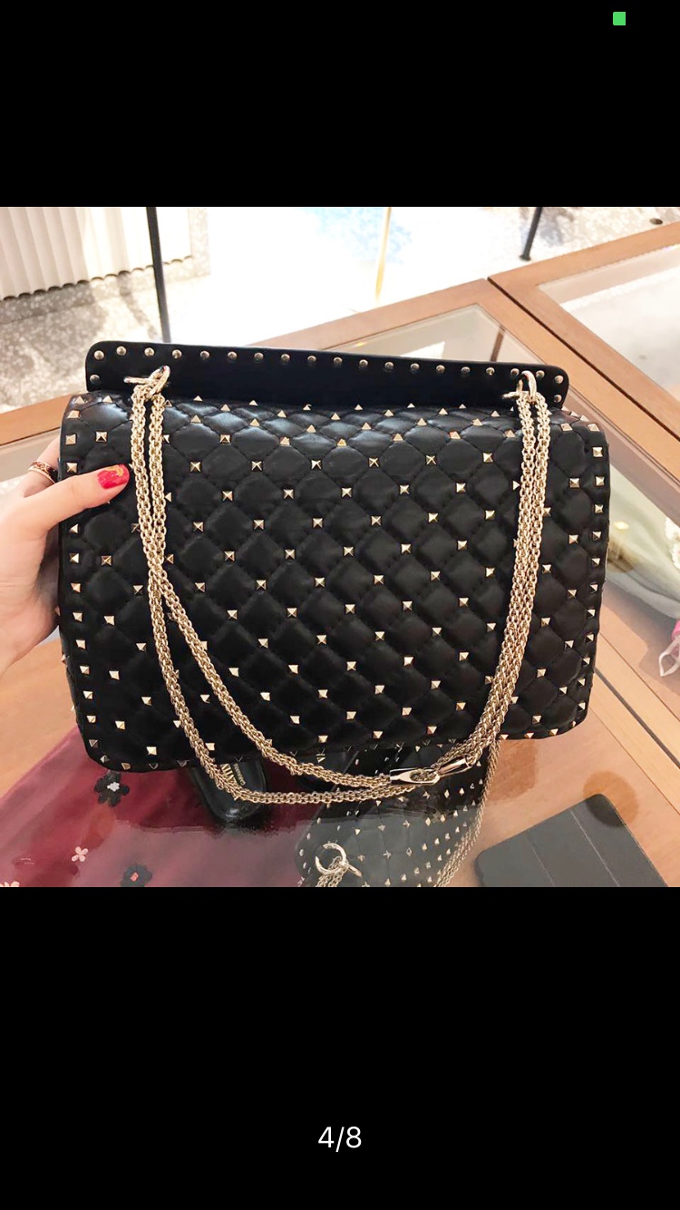 Valentino Rockstud Shoulder Bag - Black Shoulder Bags,