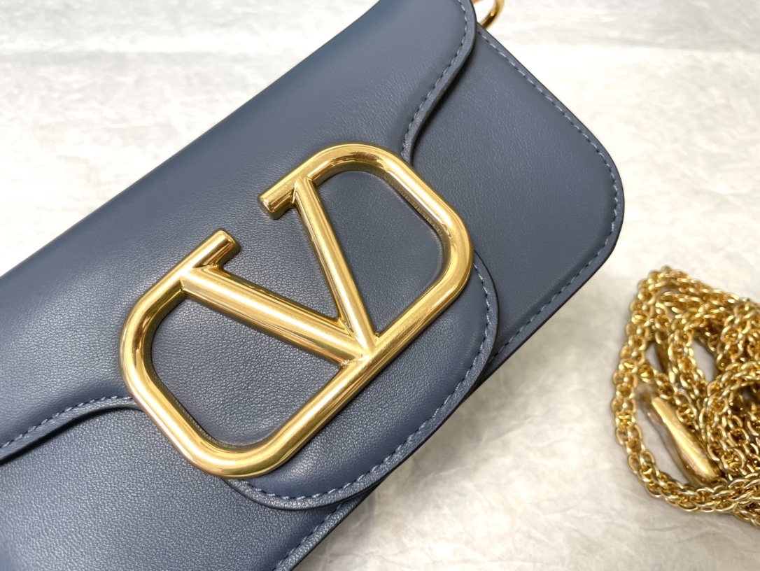 Valentino Rockstud Top Handle Bag - Blue Handle Bags, Handbags - VAL491