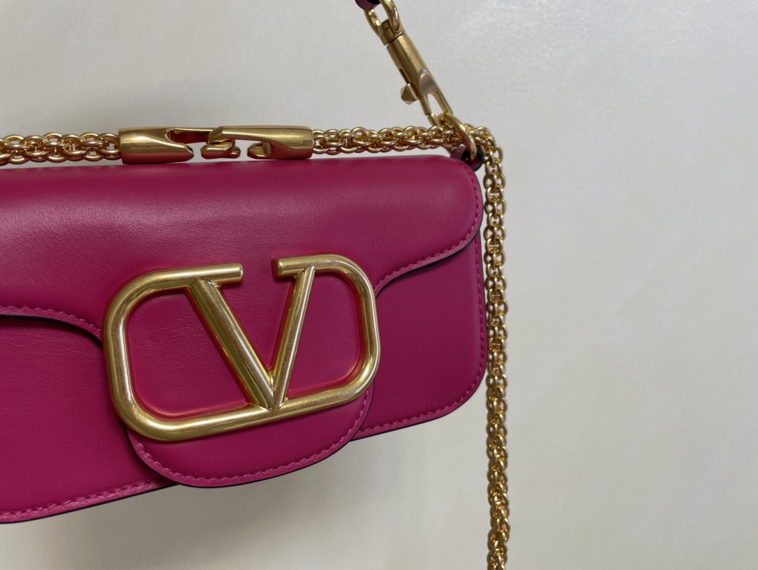 Valentino Small Leather Loco Bag - Pink Mini Bags