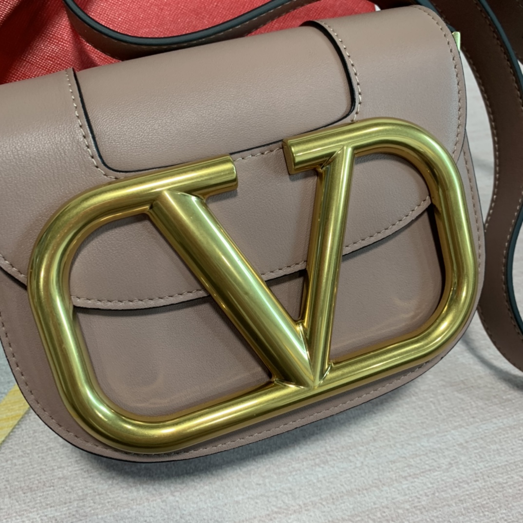 Valentino SuperVee Small Calfskin Crossbody Bag Organ