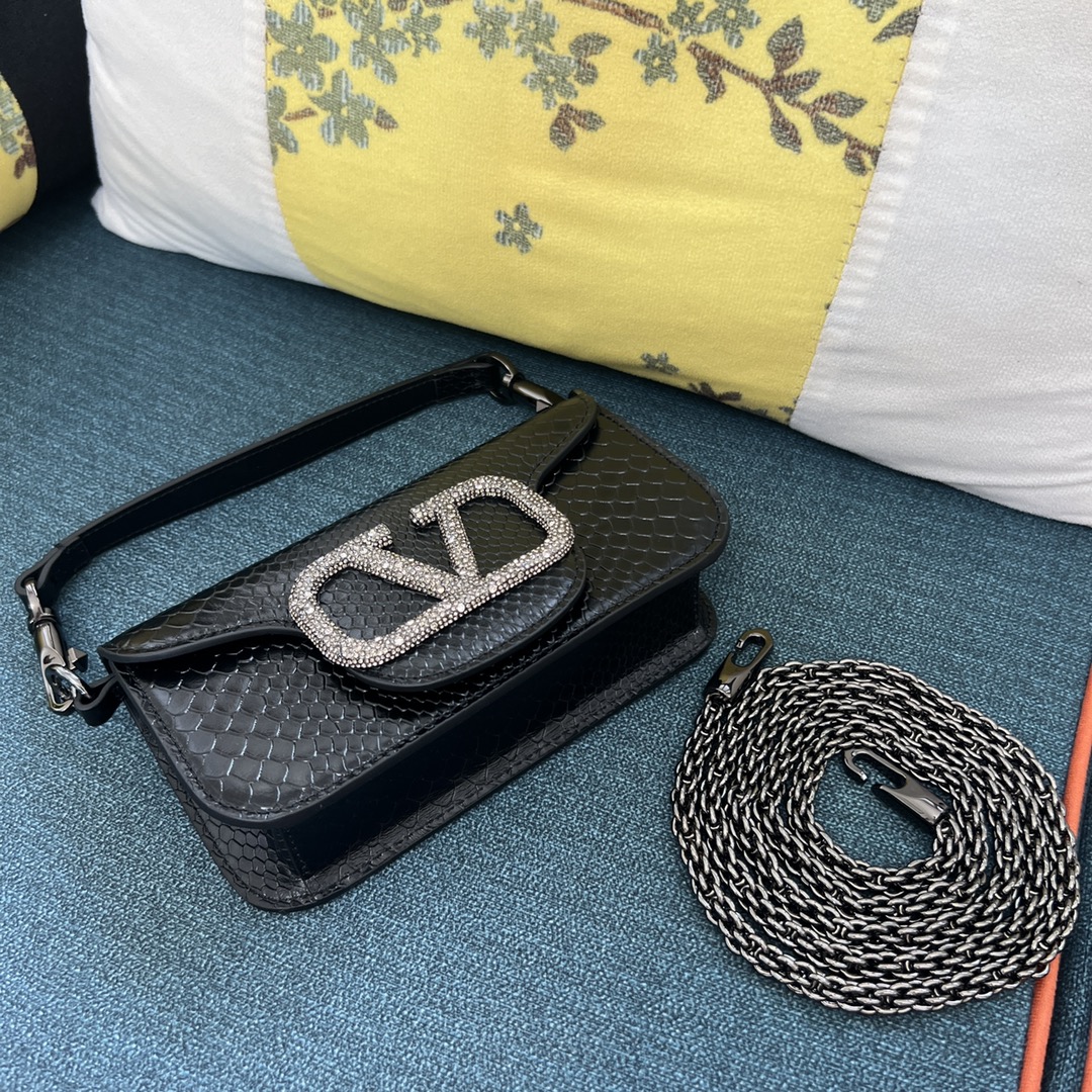 Valentino Vlogo Loco Small Leather Shoulder Bag Women's