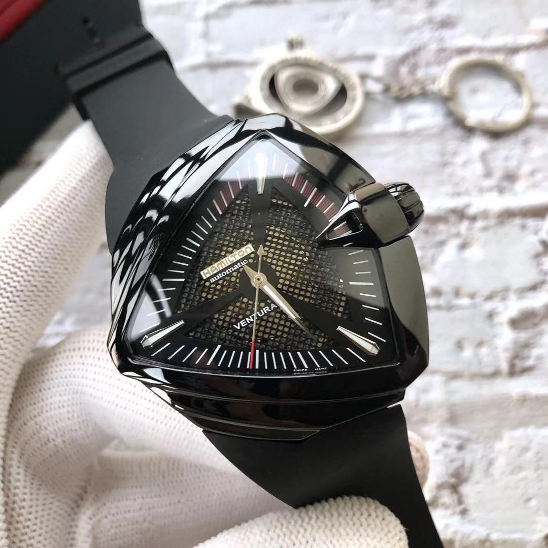 Hamilton Black Automatic Watch - Hamilton Ventura - All Black - Image 2