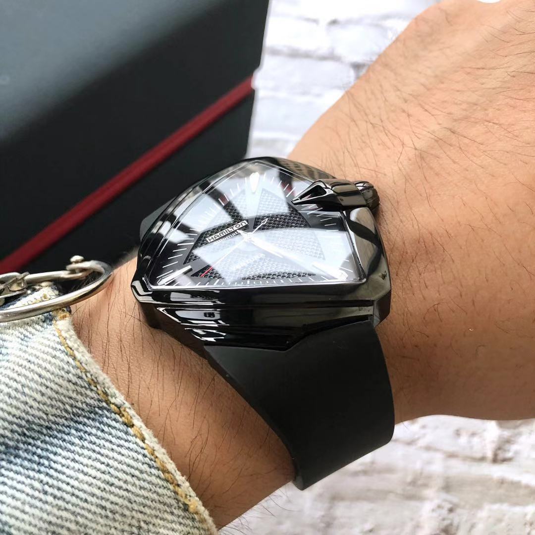 Hamilton Black Automatic Watch - Hamilton Ventura - All Black - Image 3