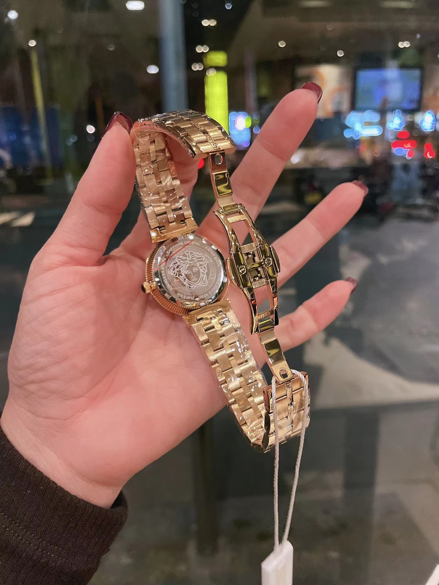 Alternative view of Versace Gold Tone Watch - Versace Greca Goddess Watch - Gold Tone