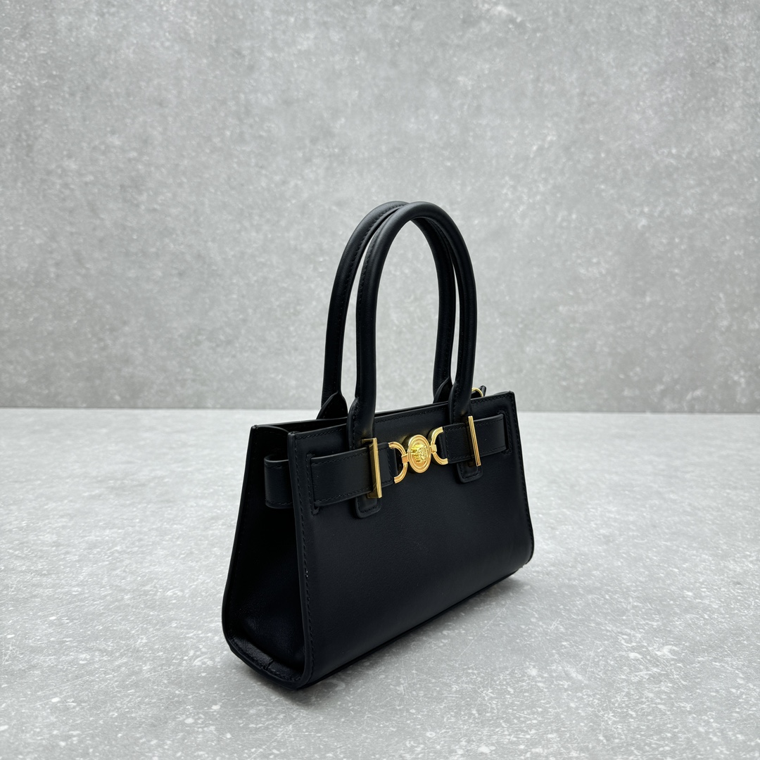 Versace Medusa '95 Small Tote Bag Black,Gold | VERSACE US