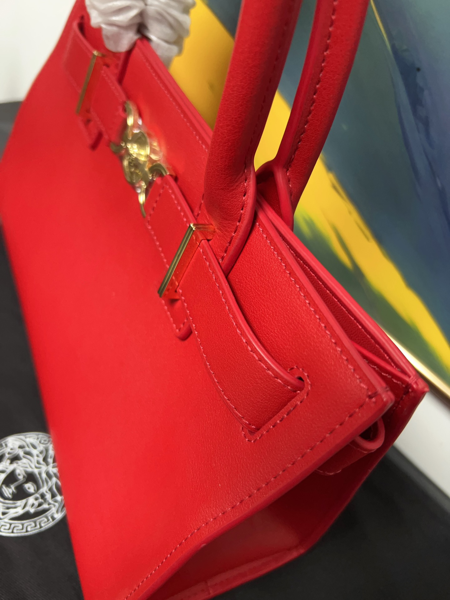 Versace Medusa Shoulder Bag - Red Shoulder Bags, Handbags