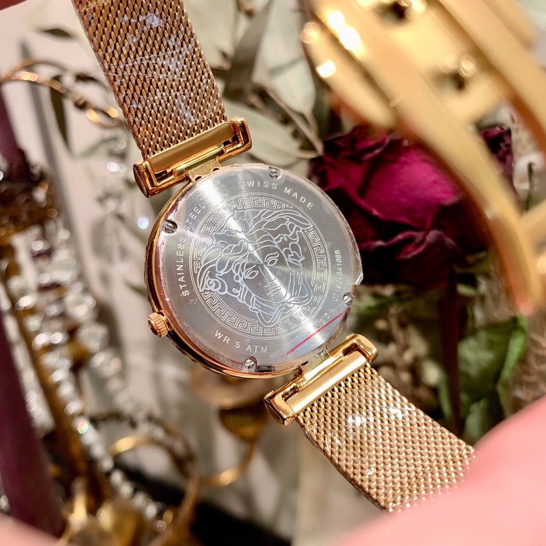 Versace Medusa Watch - Gold Tone Steel Bracelet - Image 3