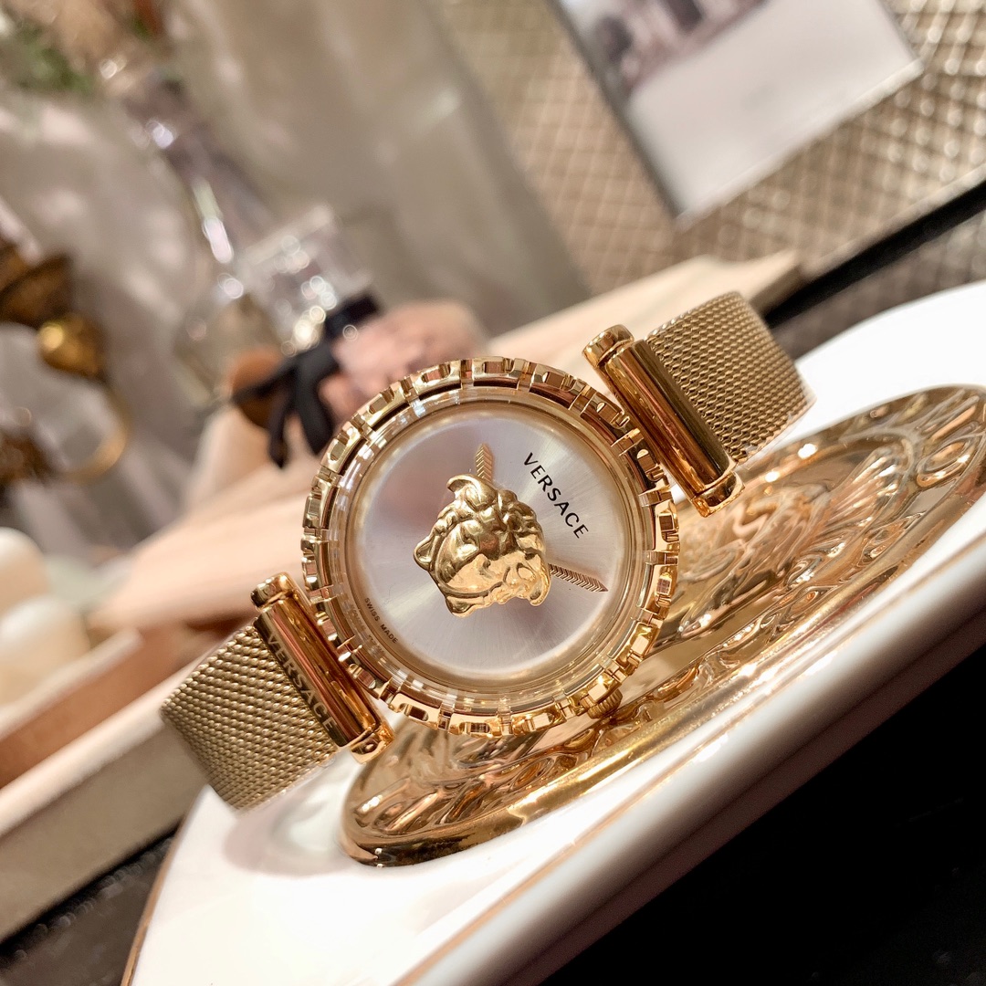 Versace Medusa Watch - Gold Tone Steel Bracelet - Image 7