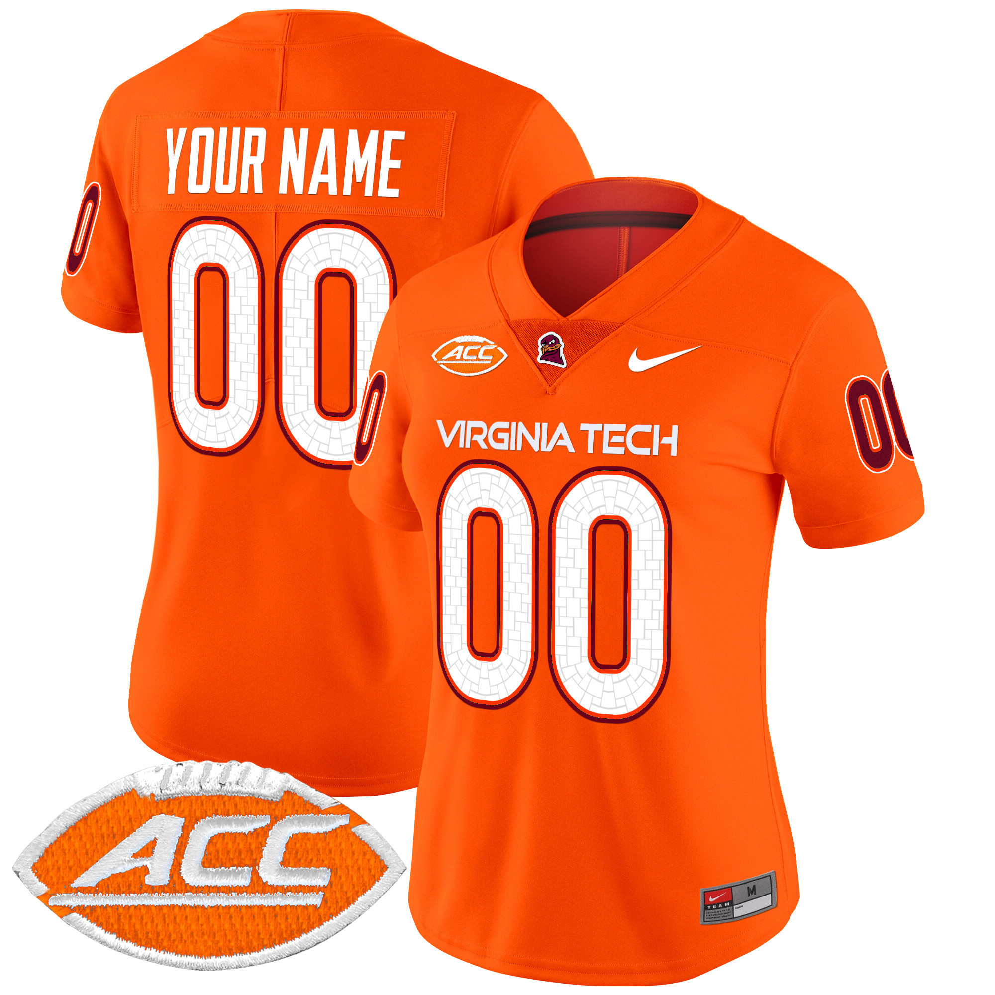 Virginia Tech Hokies 2025 Vapor Limited Custom Jersey – All Stitched